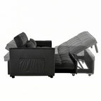Velvet Convertible Sofa Bed - Pull-Out with Storage