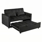 Velvet Convertible Sofa Bed - Pull-Out with Storage