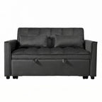 Velvet Convertible Sofa Bed - Pull-Out with Storage