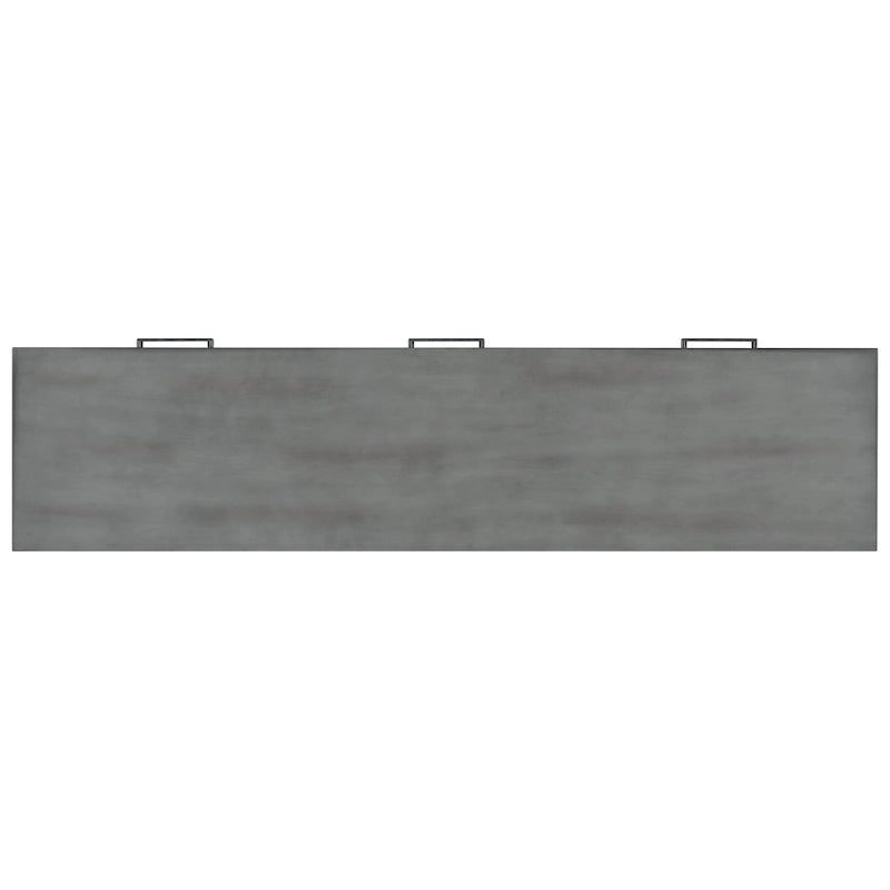 Natural Wood Console Table - 3 Drawers with Shelf