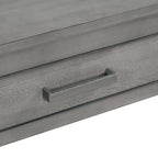Natural Wood Console Table - 3 Drawers with Shelf