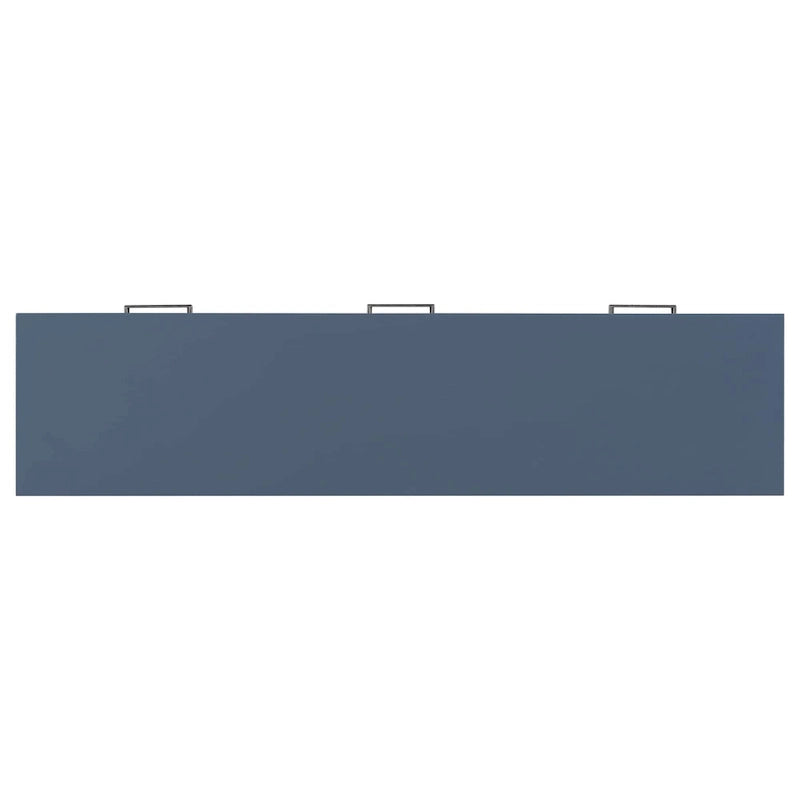 Natural Wood Console Table - 3 Drawers with Shelf