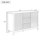 MDF Entryway Cabinet - 3 Drawers with Adjustable Shelves
