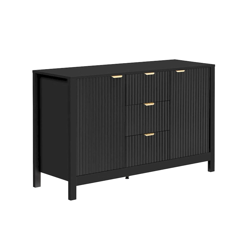 MDF Entryway Cabinet - 3 Drawers with Adjustable Shelves