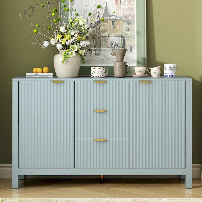 MDF Entryway Cabinet - 3 Drawers with Adjustable Shelves