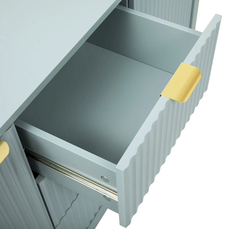 MDF Entryway Cabinet - 3 Drawers with Adjustable Shelves