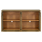4-Door Buffet Cabinet with Arched Glass Doors