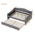 Teddy Fleece Full Daybed - with Trundle & LED Lights