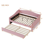 Teddy Fleece Full Daybed - with Trundle & LED Lights