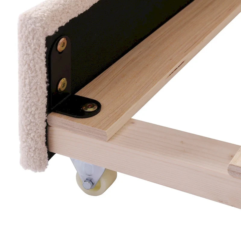 Teddy Fleece Full Daybed - with Trundle & LED Lights