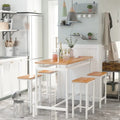Industrial Dining Table Set - Counter Height - 5-Piece for 4