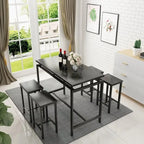 Industrial Dining Table Set - Counter Height - 5-Piece for 4