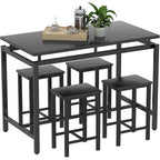 Industrial Dining Table Set - Counter Height - 5-Piece for 4