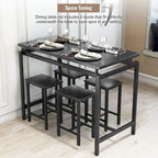 Industrial Dining Table Set - Counter Height - 5-Piece for 4