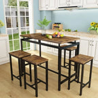 Industrial Dining Table Set - Counter Height - 5-Piece for 4