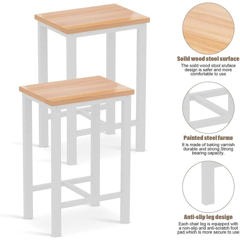 Industrial Dining Table Set - Counter Height - 5-Piece for 4