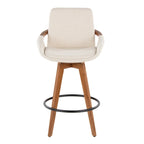Carson Carrington Pugo 26 Fixed-Height Counter Stool in Noise Fabric