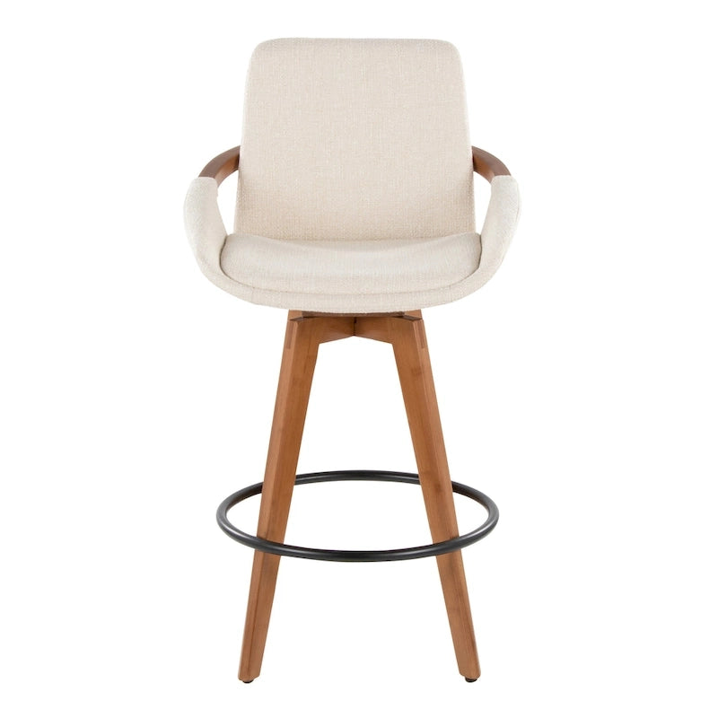 Carson Carrington Pugo 26 Fixed-Height Counter Stool in Noise Fabric