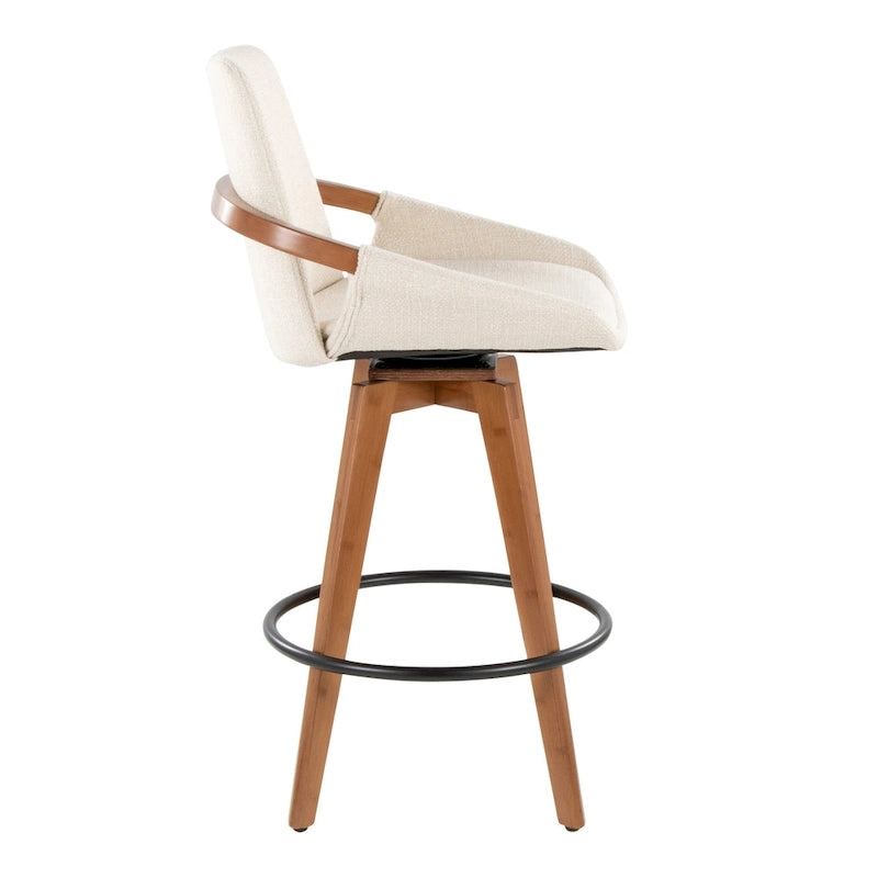 Carson Carrington Pugo 26 Fixed-Height Counter Stool in Noise Fabric