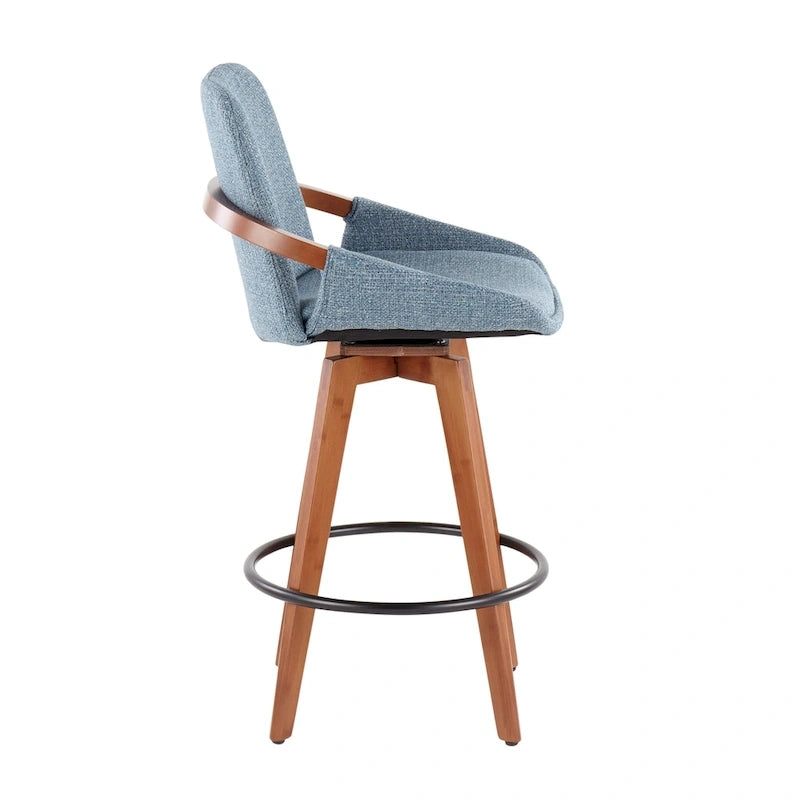 Carson Carrington Pugo 26 Fixed-Height Counter Stool in Noise Fabric
