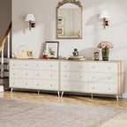6-Drawer Storage Dresser - Modern with Metal Legs