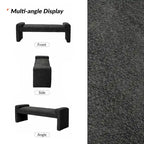 Gray Upholstered Bench - 45" for 2-3 People with Armrests