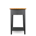 Square Side Table - 1 Drawer with Shelf - 15"