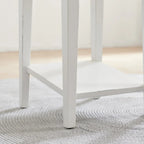 Square Side Table - 1 Drawer with Shelf - 15"
