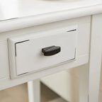 Square Side Table - 1 Drawer with Shelf - 15"