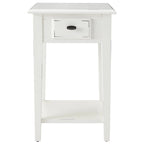 Square Side Table - 1 Drawer with Shelf - 15"