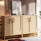 Modern Sideboard Cabinet - 4 Doors with Adjustable Shelves