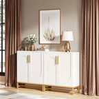 Modern Sideboard Cabinet - 4 Doors with Adjustable Shelves