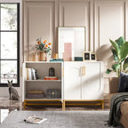 Modern Sideboard Cabinet - 4 Doors with Adjustable Shelves