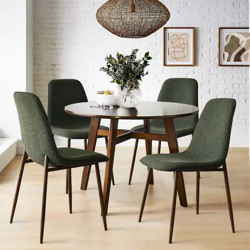 Modern Solid Back Side Dining Chair(Set of 4)