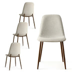 Modern Solid Back Side Dining Chair(Set of 4)