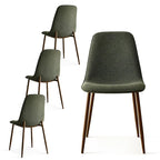 Modern Solid Back Side Dining Chair(Set of 4)