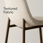 Modern Solid Back Side Dining Chair(Set of 4)