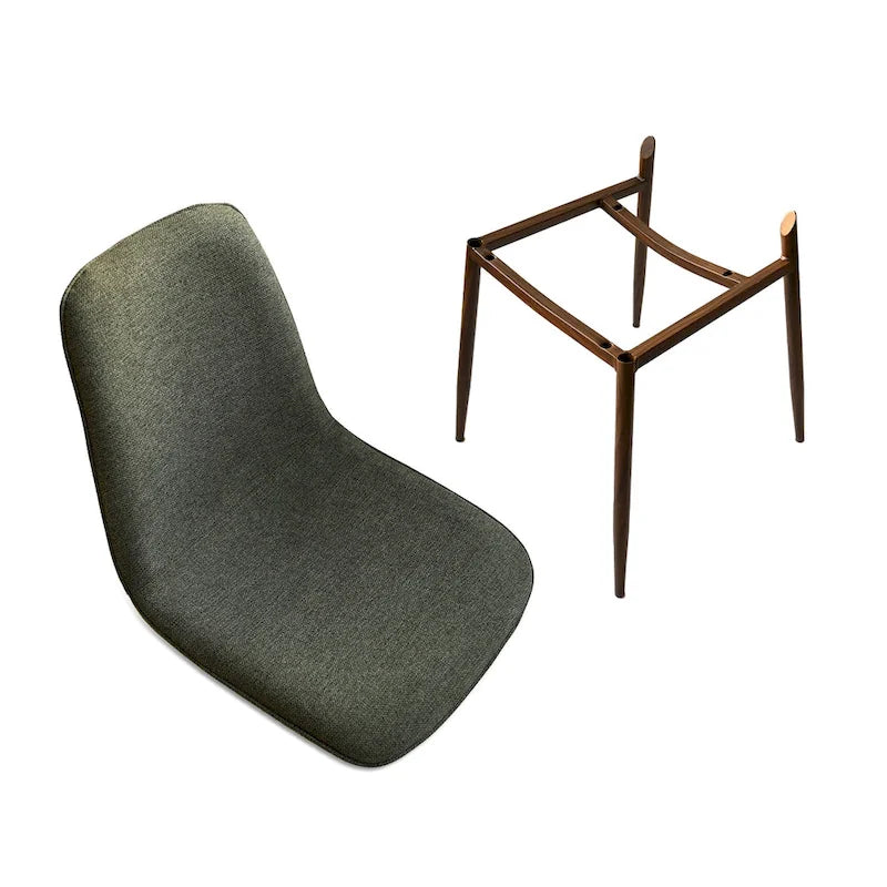 Modern Solid Back Side Dining Chair(Set of 4)