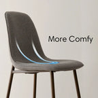 Modern Solid Back Side Dining Chair(Set of 4)