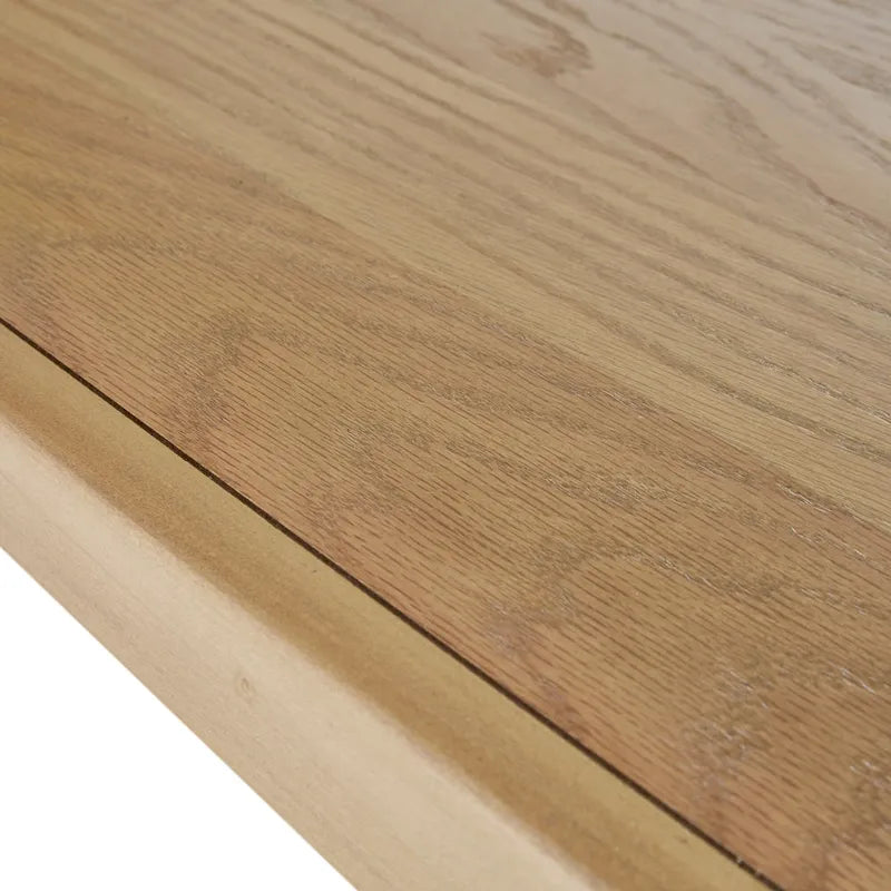 White & Pecan End Table - Mid-Century Style - 24"x24"