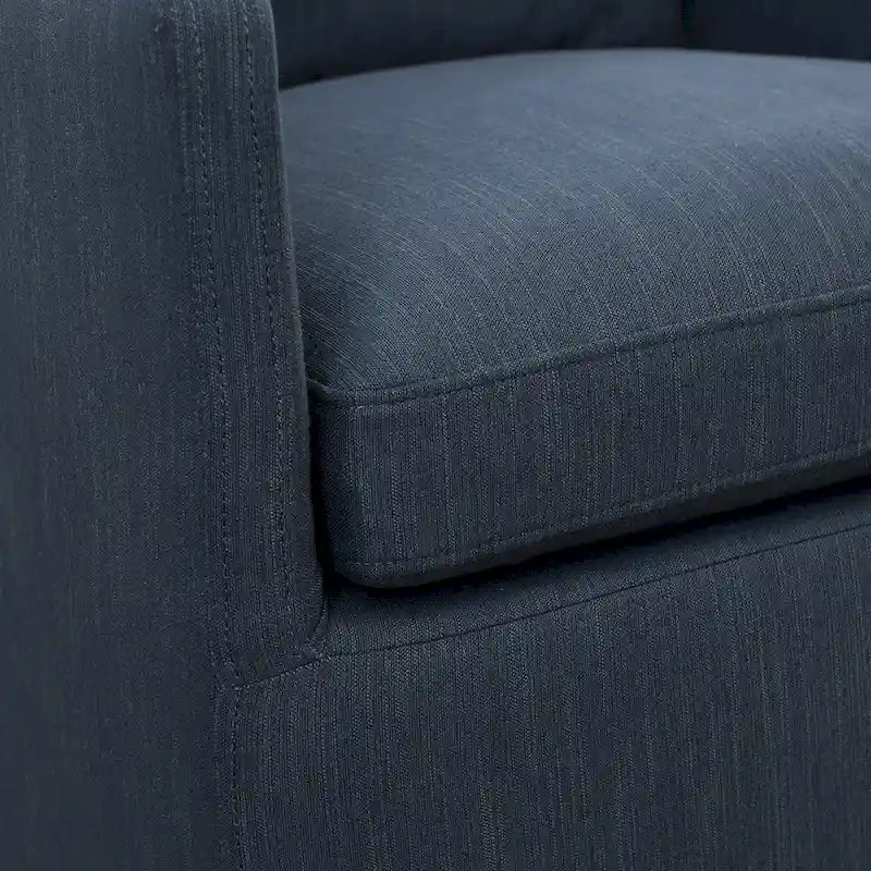 Performance Fabric Dining Armchair - Rolling with Casters