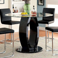 High-Gloss Round Counter Table - 48" - Seats 4