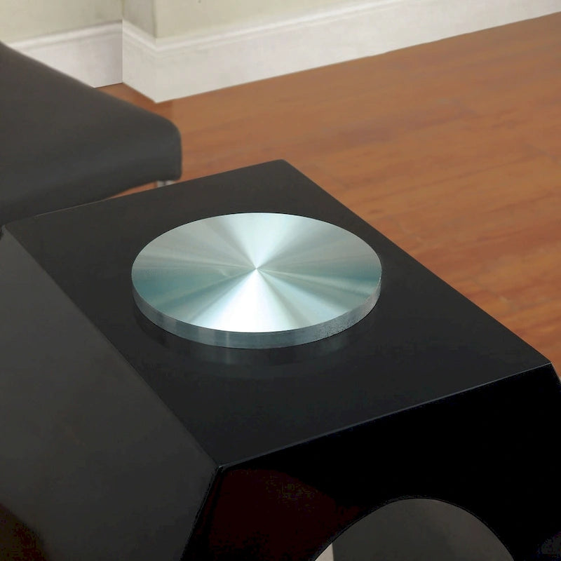 High-Gloss Round Counter Table - 48" - Seats 4