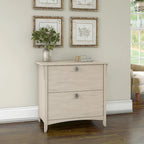 Bush Furniture Salinas Lateral File Cabinet in Antique White