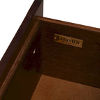 White & Walnut 6-Drawer Dresser - Mid-Century Style