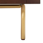 White & Walnut 6-Drawer Dresser - Mid-Century Style