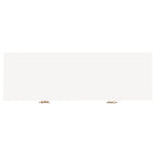 White & Walnut 6-Drawer Dresser - Mid-Century Style