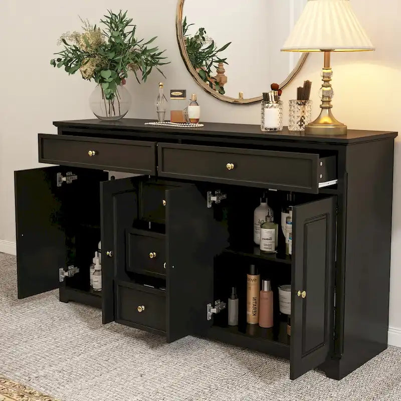Dresser Sideboard Storage Cabinet Modern Contemporary Lacquered