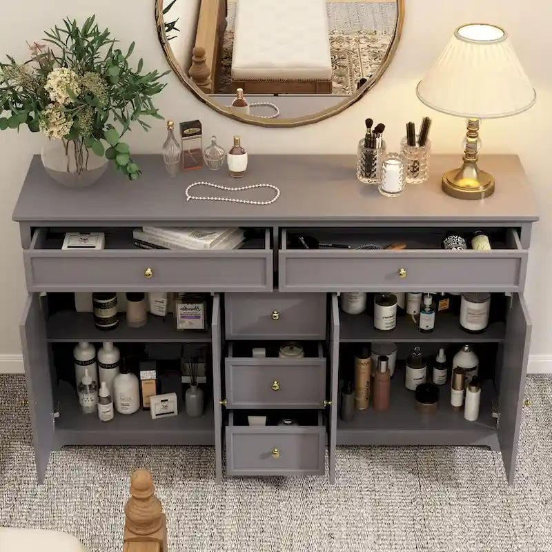 Dresser Sideboard Storage Cabinet Modern Contemporary Lacquered