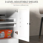 White Barn-Style Sideboard with 2 Drawers & 4 Doors